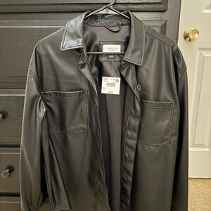 American Eagle Outfitters Black Lightweight Shirt Jacket